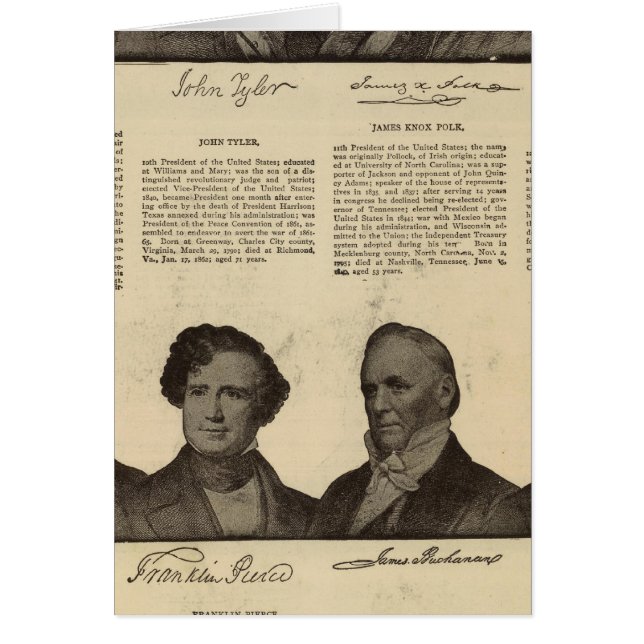 Präsidenten USA, Autogramme, Biografien (Vorne)