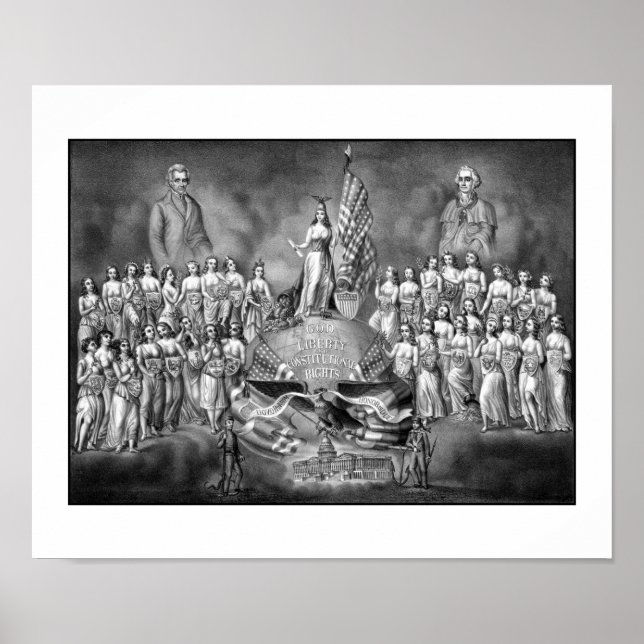 Präsidenten Washington und Jackson Poster (Vorne)