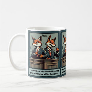 Präsidentenfox - Funny Political Satire Animal Kaffeetasse
