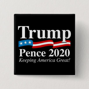 Präsidentenknopf der Donald- TrumpMike-Pennys-2020 Button