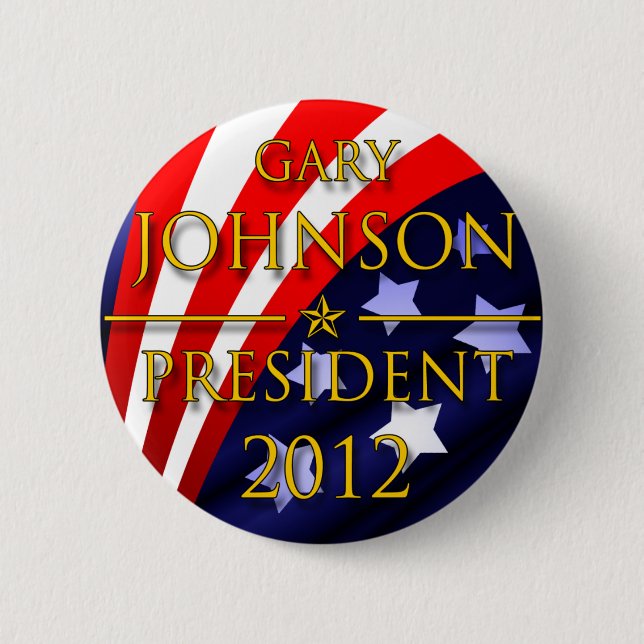 Präsidentenknopf Garys Johnson 2012 Button (Vorderseite)