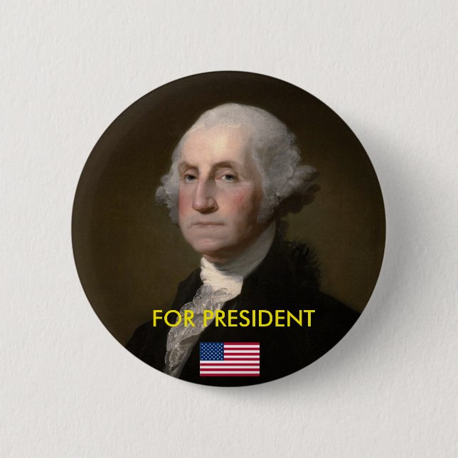 Präsidentenknopf: Washington für Präsidenten Button (Vorderseite)