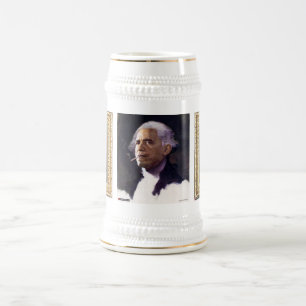Präsidentensammler Stein Barrys Hussein Obama Bierglas