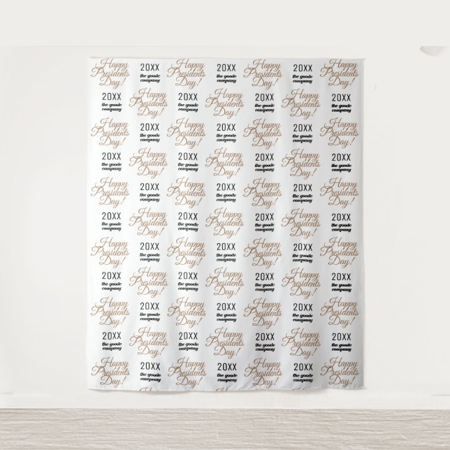 Präsidententag-Hintergrund Step and Repeat Wandteppich (Vorderseite)