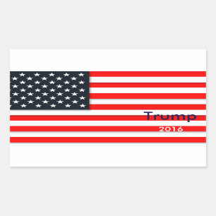 Präsidentenwahl Trump 2016 Rectangle Rechteckiger Aufkleber