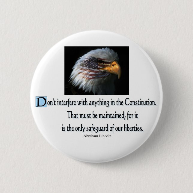 Präsidentenzitate Button (Vorderseite)