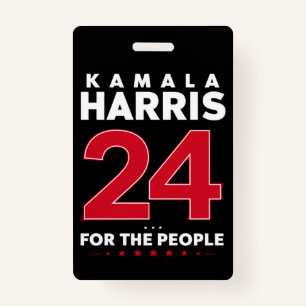 Präsidentin 47 Kamala Harris 2024 Unterstützung Fr Ausweis