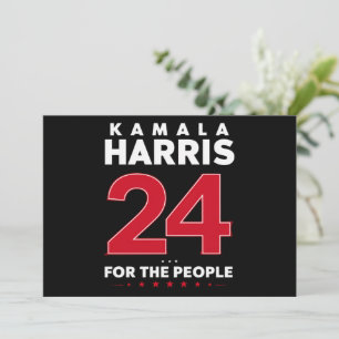 Präsidentin 47 Kamala Harris 2024 Unterstützung Fr Einladung