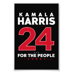Präsidentin 47 Kamala Harris 2024 Unterstützung Fr Fotodruck