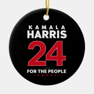 Präsidentin 47 Kamala Harris 2024 Unterstützung Fr Keramik Ornament
