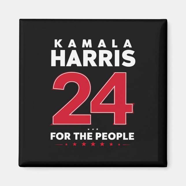 Präsidentin 47 Kamala Harris 2024 Unterstützung Fr Magnet (Vorne)