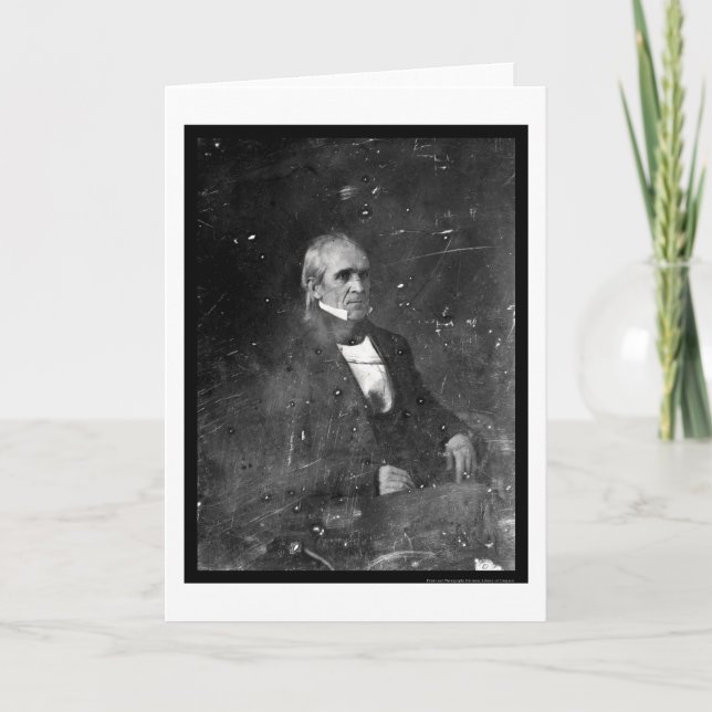 Präsidentjames polk Daguerreotype 1849 Karte (Vorderseite)