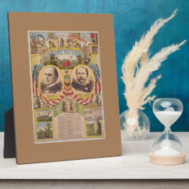 Präsidentschaftskampagne für das Vintage republika Fotoplatte