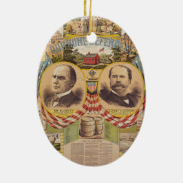 Präsidentschaftskampagne für das Vintage republika Keramik Ornament