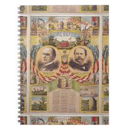 Präsidentschaftskampagne für das Vintage republika Notizblock