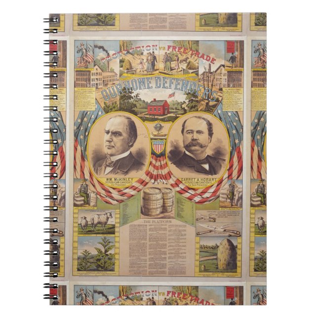 Präsidentschaftskampagne für das Vintage republika Notizblock (Vorderseite)