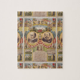 Präsidentschaftskampagne für das Vintage republika Puzzle