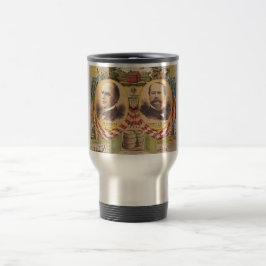 Präsidentschaftskampagne für das Vintage republika Reisebecher