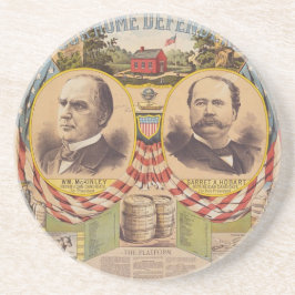 Präsidentschaftskampagne für das Vintage republika Sandstein Untersetzer