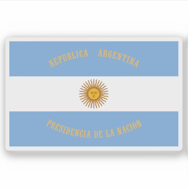 Präsidentschaftsstandard Argentiniens Aufkleber (Vorderseite)