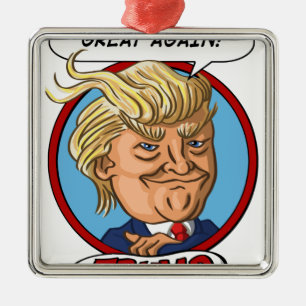 Präsidentschaftswahl 2016 ornament aus metall