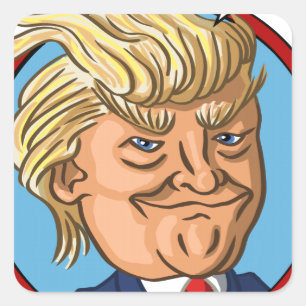 Präsidentschaftswahl 2016 quadratischer aufkleber