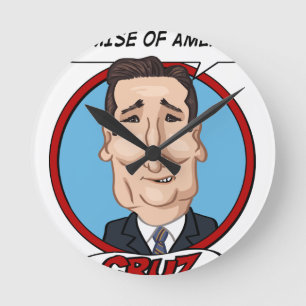 Präsidentschaftswahl 2016 runde wanduhr