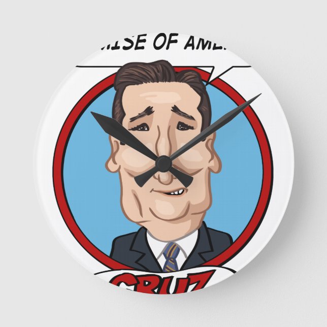 Präsidentschaftswahl 2016 runde wanduhr (Vorderseite)