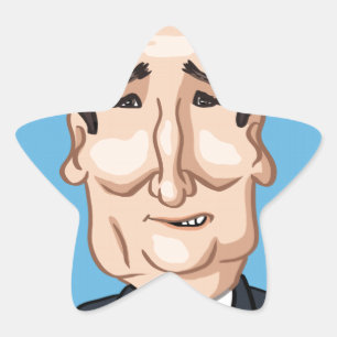 Präsidentschaftswahl 2016 Stern-Aufkleber