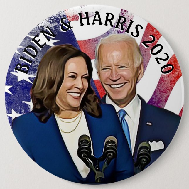 Präsidentschaftswahl 2020 in Biden und Harris Button (Vorderseite)