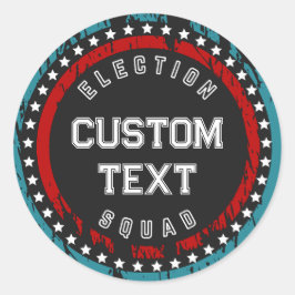 Präsidentschaftswahl 2024 - Politische Kampagne Runder Aufkleber