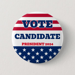 Präsidentschaftswahl Button