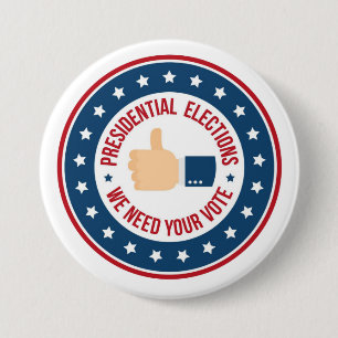 Präsidentschaftswahl Button