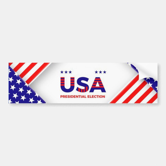 Präsidentschaftswahl in den USA Autoaufkleber (Vorne)