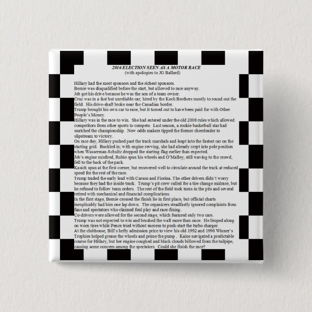 Präsidentschaftswahlkampf 2016 button (Vorderseite)