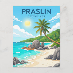 Praslin-Insel, Anse Volbert, Praslin Postkarte
