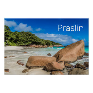 Praslin Seychelles Island Anse Lazio Beach Geschen Poster