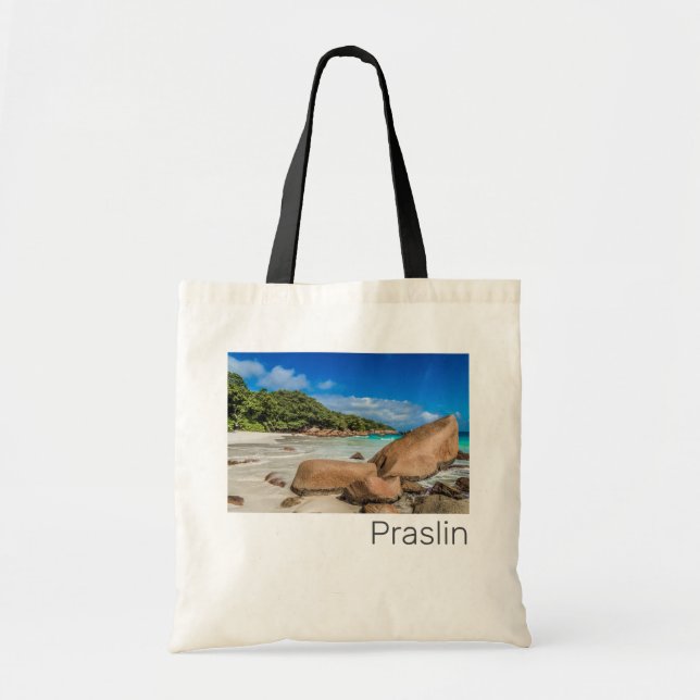 Praslin Seychelles Island Anse Lazio Beach Geschen Tragetasche (Vorne)