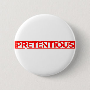 Prätensive Briefmarke Button