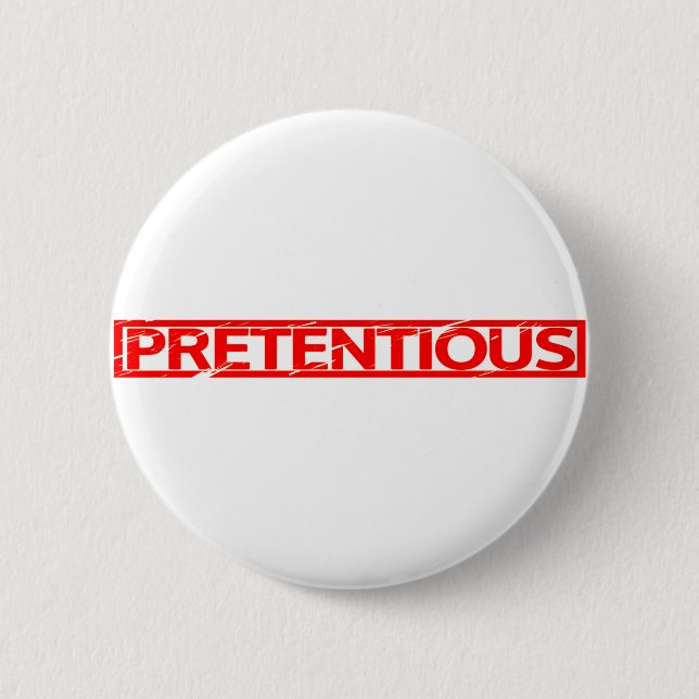 Prätensive Briefmarke Button (Vorderseite)