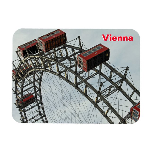 Prater Ferris wheel, Wien, Österreich Magnet (Horizontal)