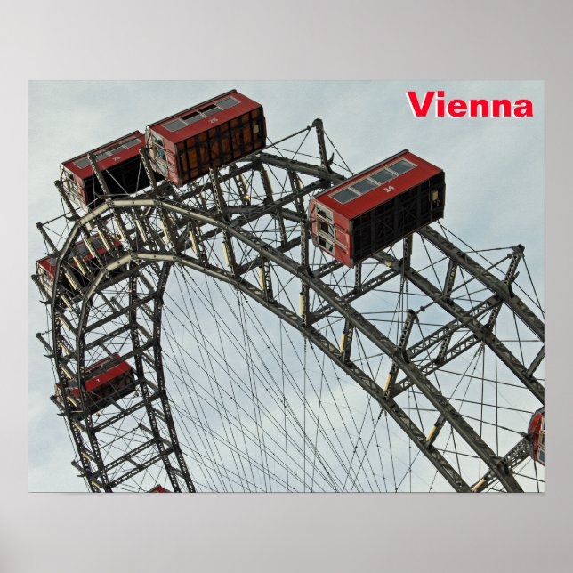 Prater Ferris wheel, Wien, Österreich Poster (Vorne)