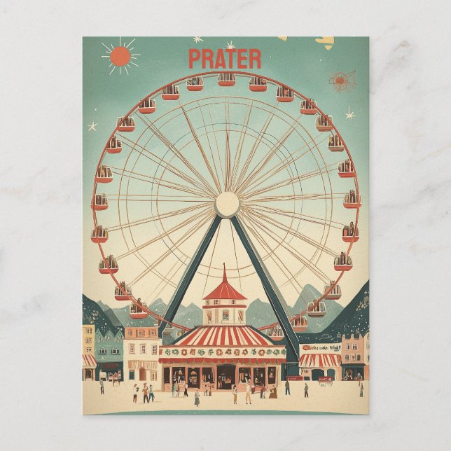 Prater Wien Postkarte (Vorderseite)