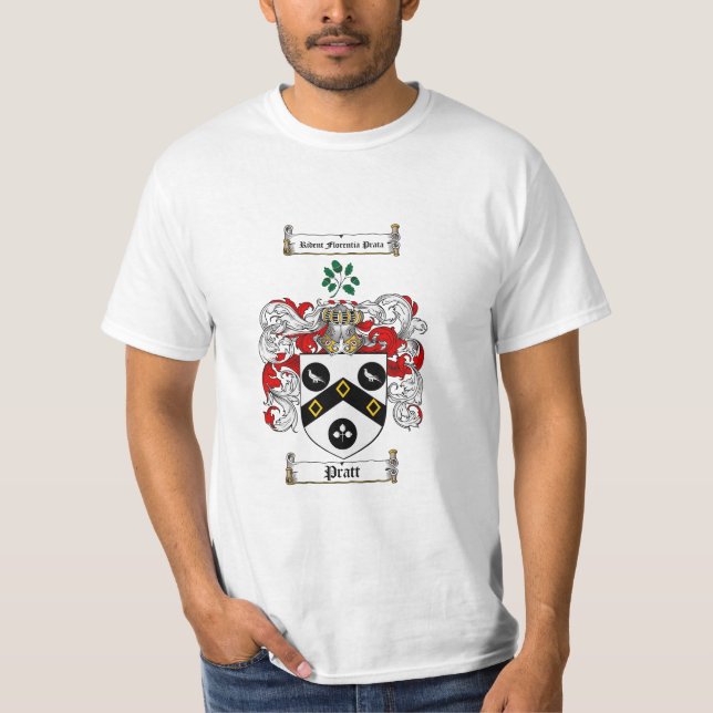 Pratt-Familienwappen - Pratt-Wappen T-Shirt (Vorderseite)