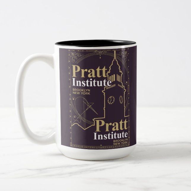 Pratt institute zweifarbige tasse (Links)