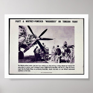 Pratt & Whitney - Powered Marauder auf tunesisch Poster