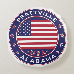 Prattville, Alabama Rundes Kissen