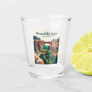Pravčická Gate Tschechien Schnapsglas