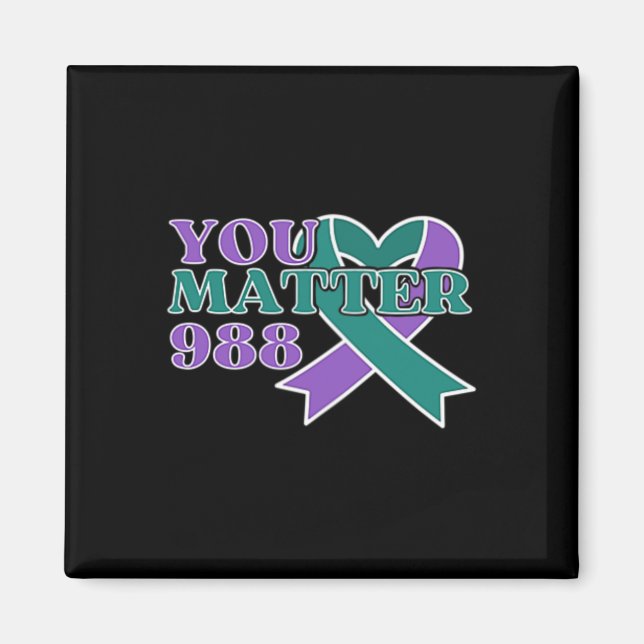 Prävention 988 Ihr Problem Pocket Design Magnet (Vorne)