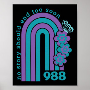 Prävention 988 Keine Geschichte sollte zu bald Sur Poster